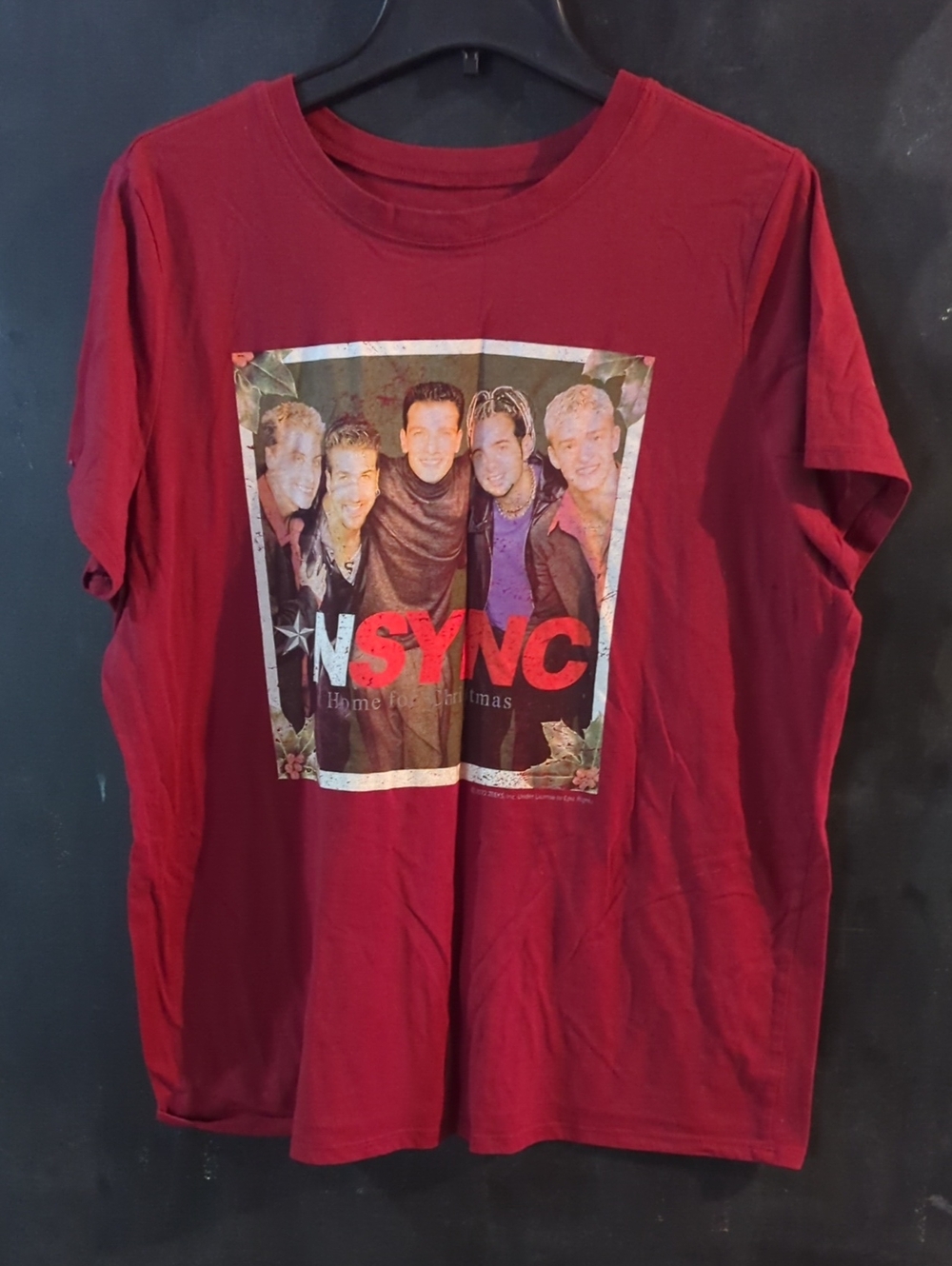 Red Christmas NSYNC T-shirt